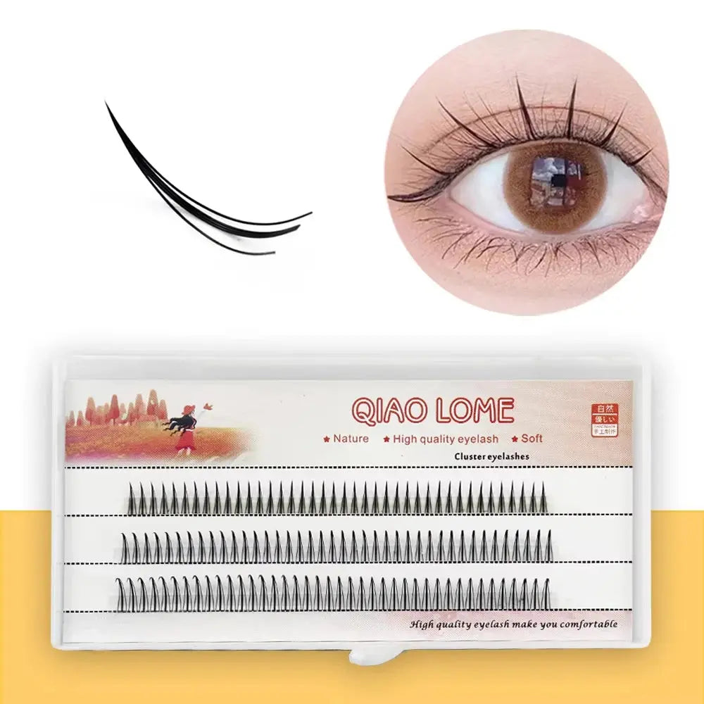 3D Volume Lash Clusters - 90 Bundles, Natural Long Style, DIY Eyelash Extensions dylinoshop