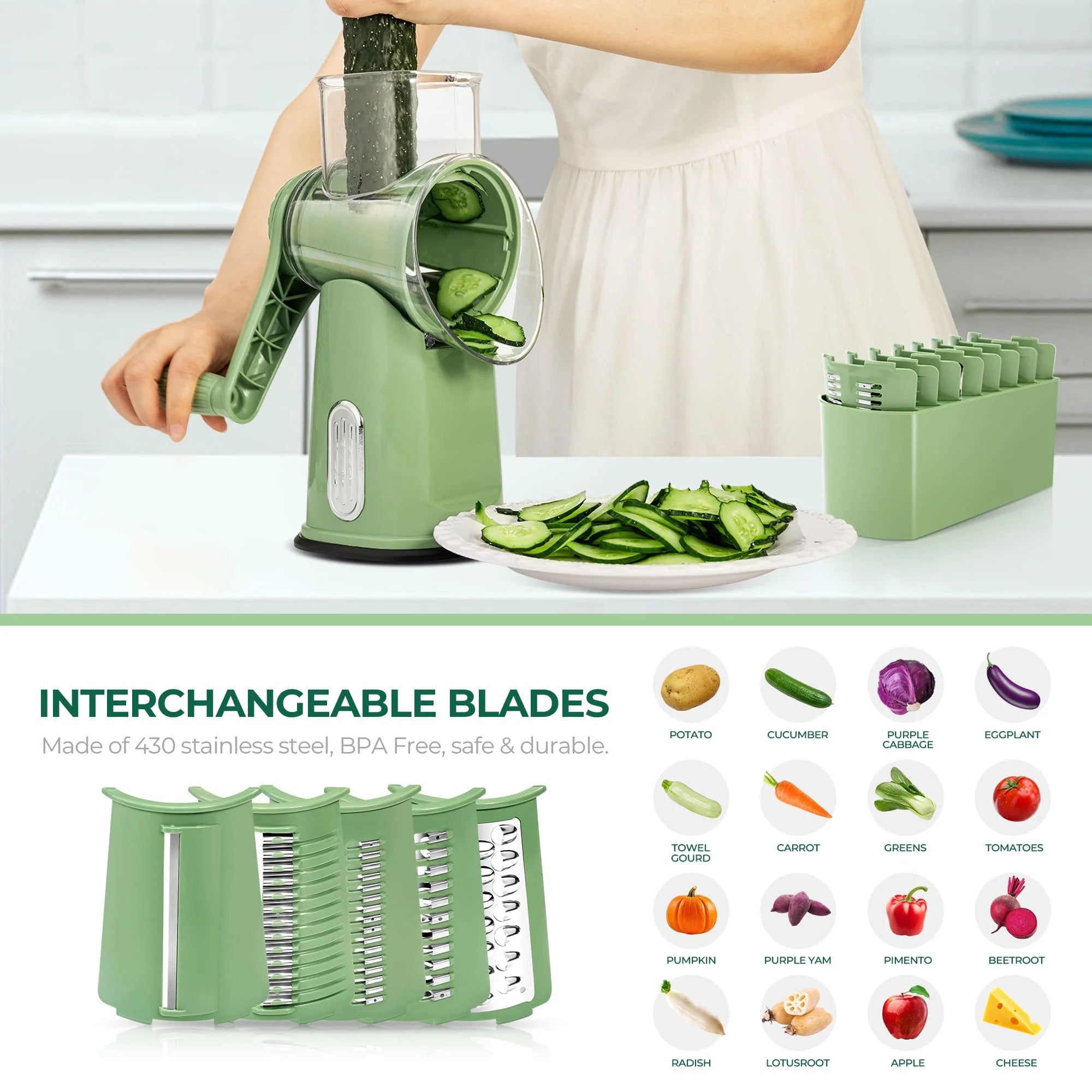 uexim Vegetable Slicer and Grater for Kitchen 