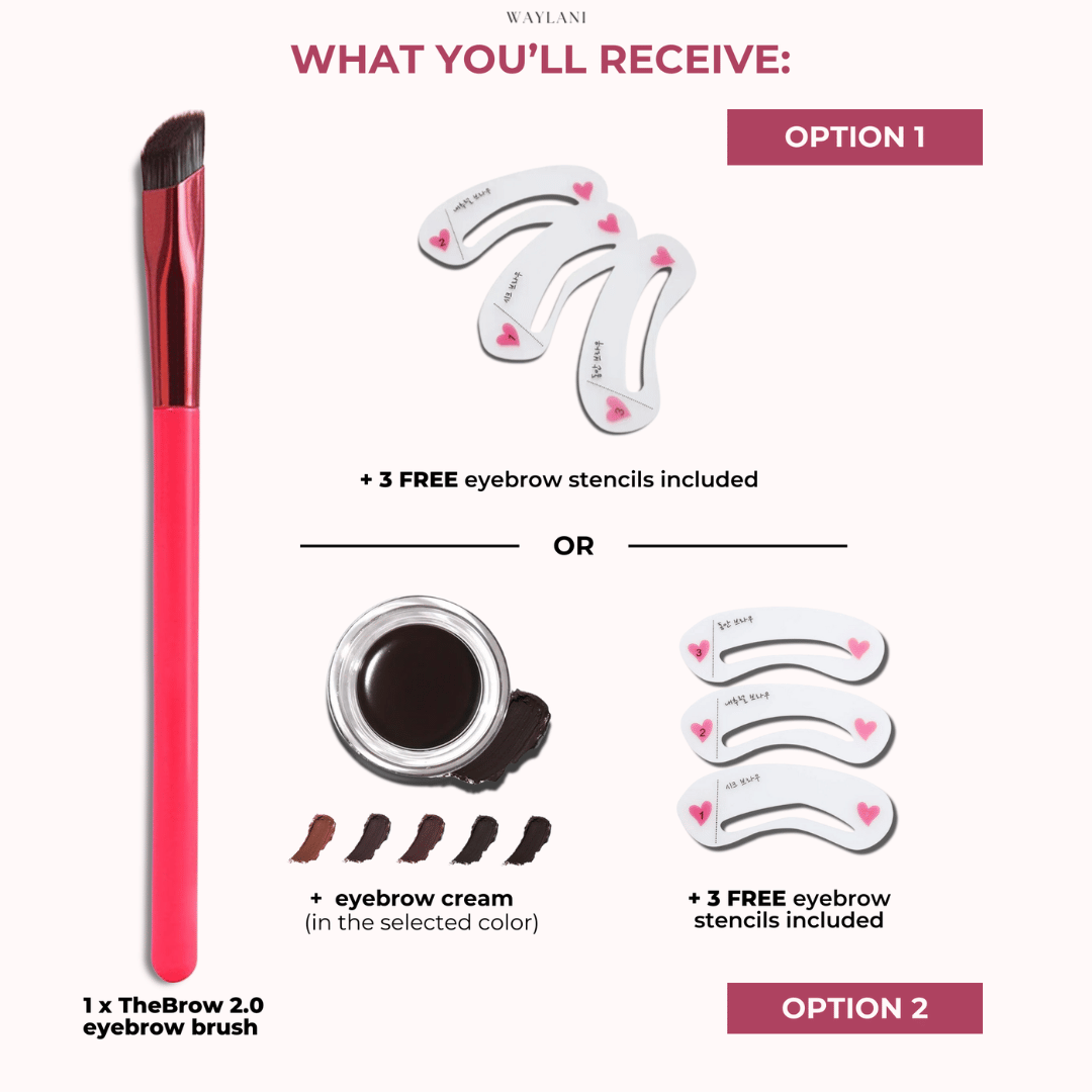 50% OFF FOR THIS WEEK ONLY! TheBrow 2.0 Eyebrow Brush incl. FREE Stencils 