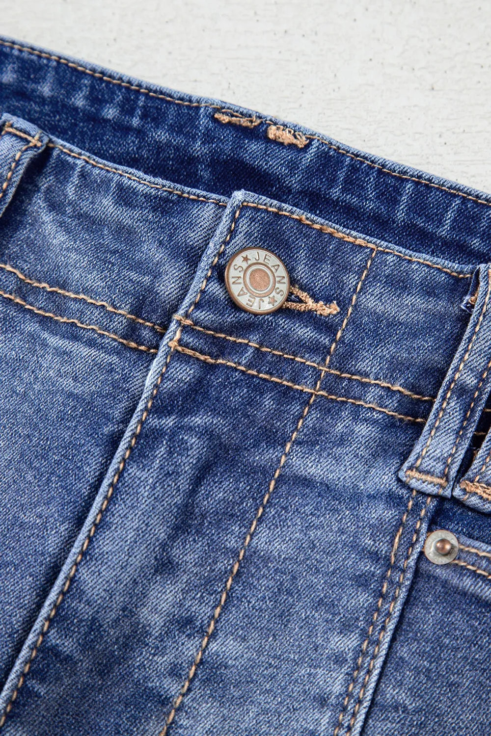 High-Waisted Wide-Leg Vintage Wash Jeans 