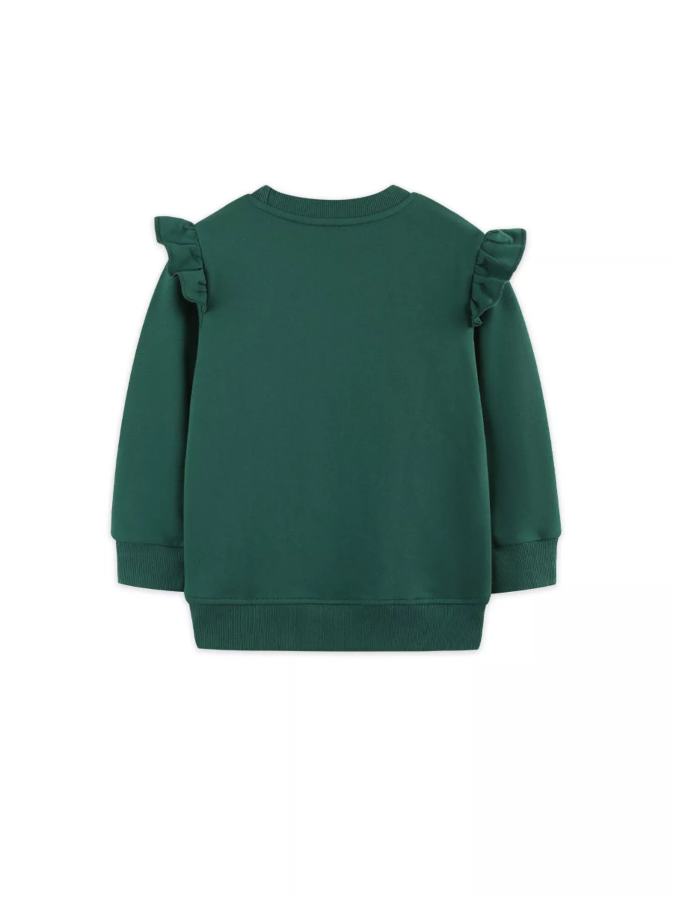 Children's Floral Embroidered Crew Neck Sweatshirt 