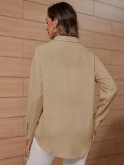 Textured Button-Down Shirt 
