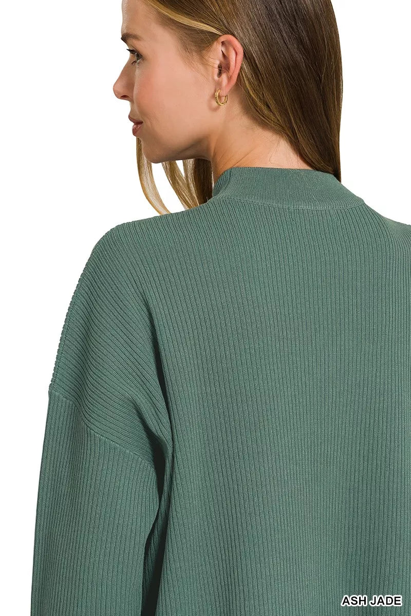 Zenana Viscose Sweater Top & Pants Set 