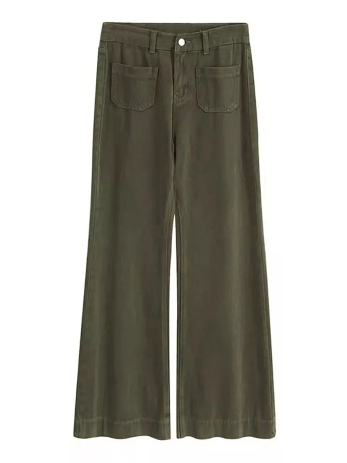 Full Size Wide Leg Pants with Pockets Plus Size 