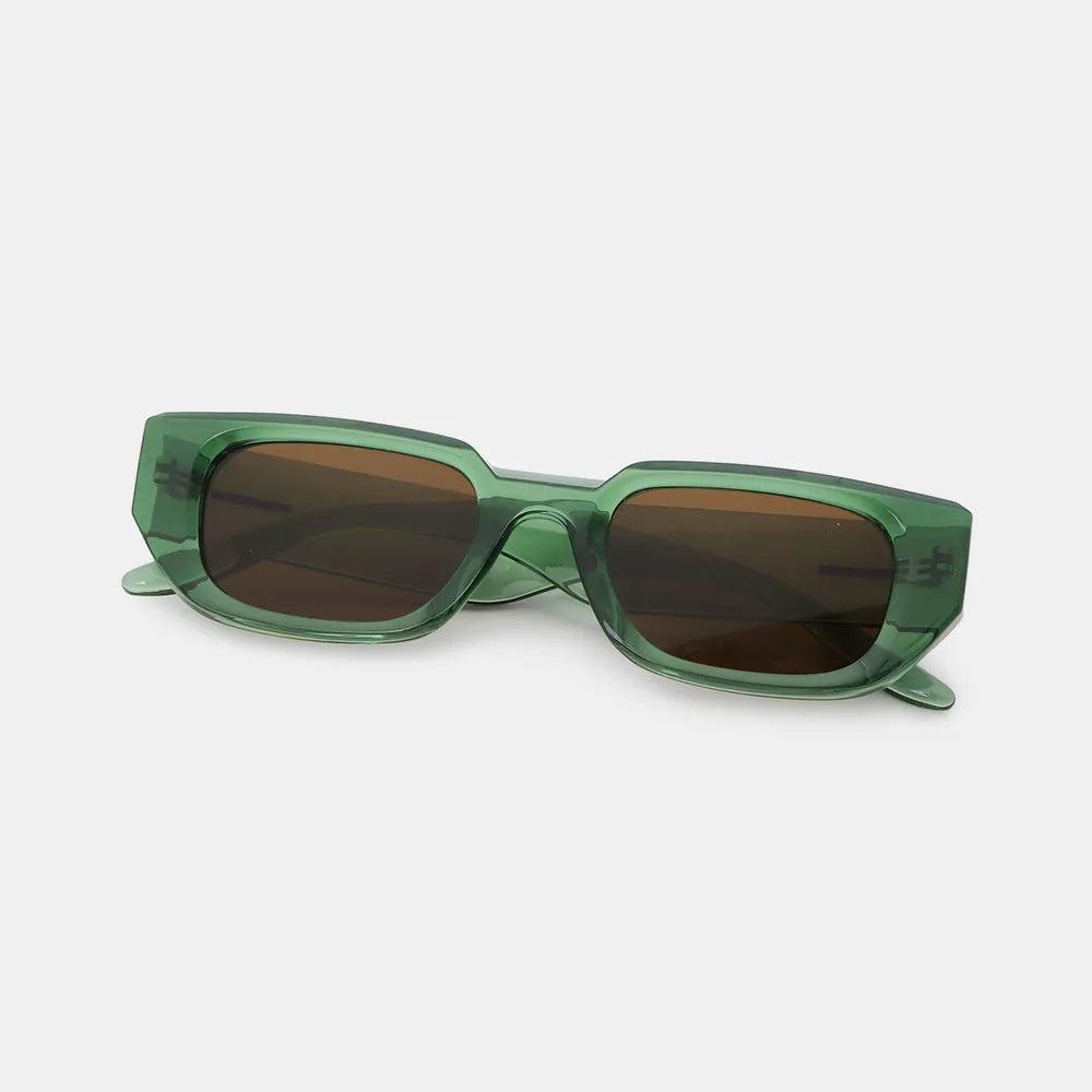 Polycarbonate Frame Rectangle Sunglasses 