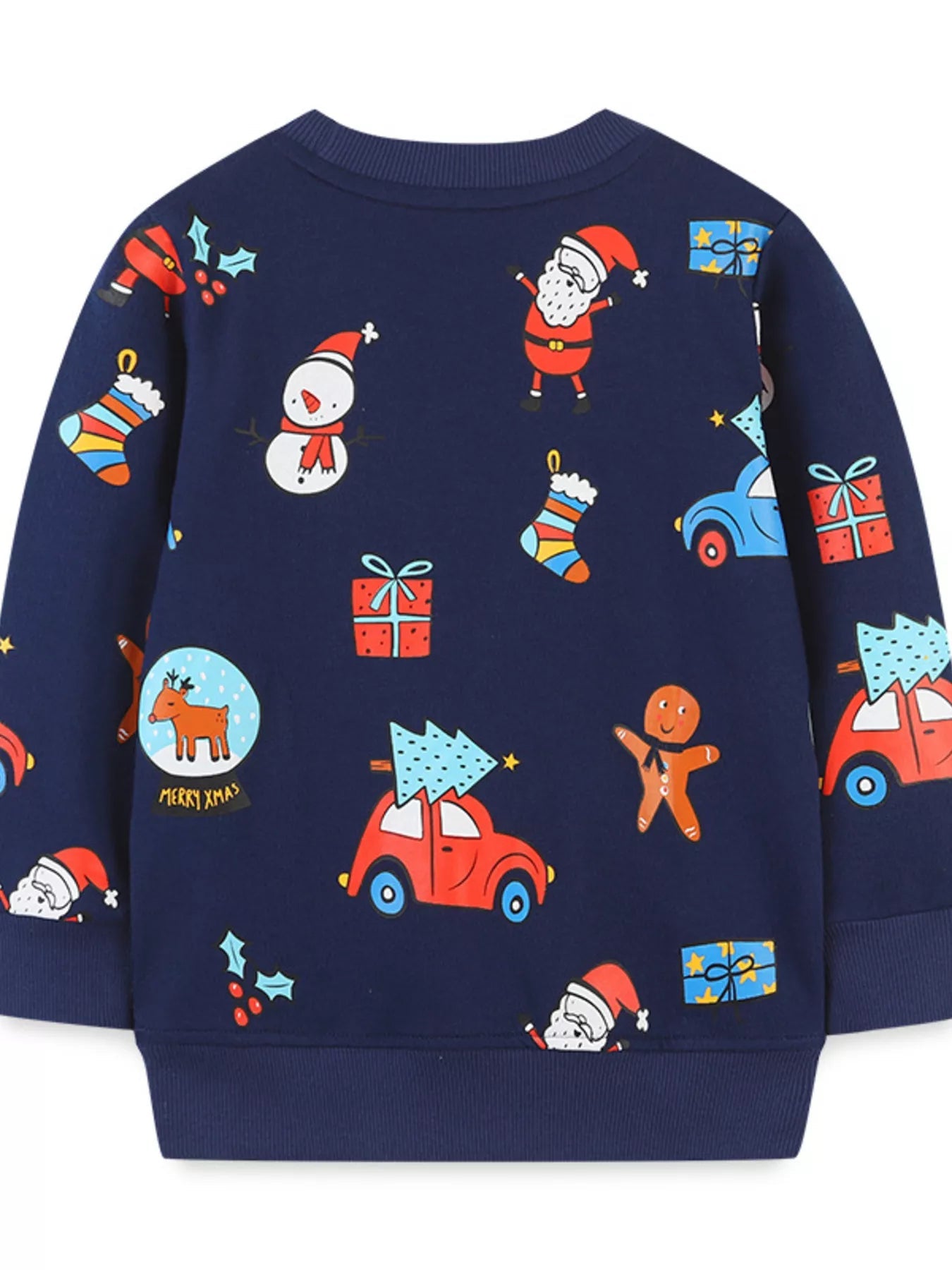Children's Christmas Print Crew Neck Sweatshirt 