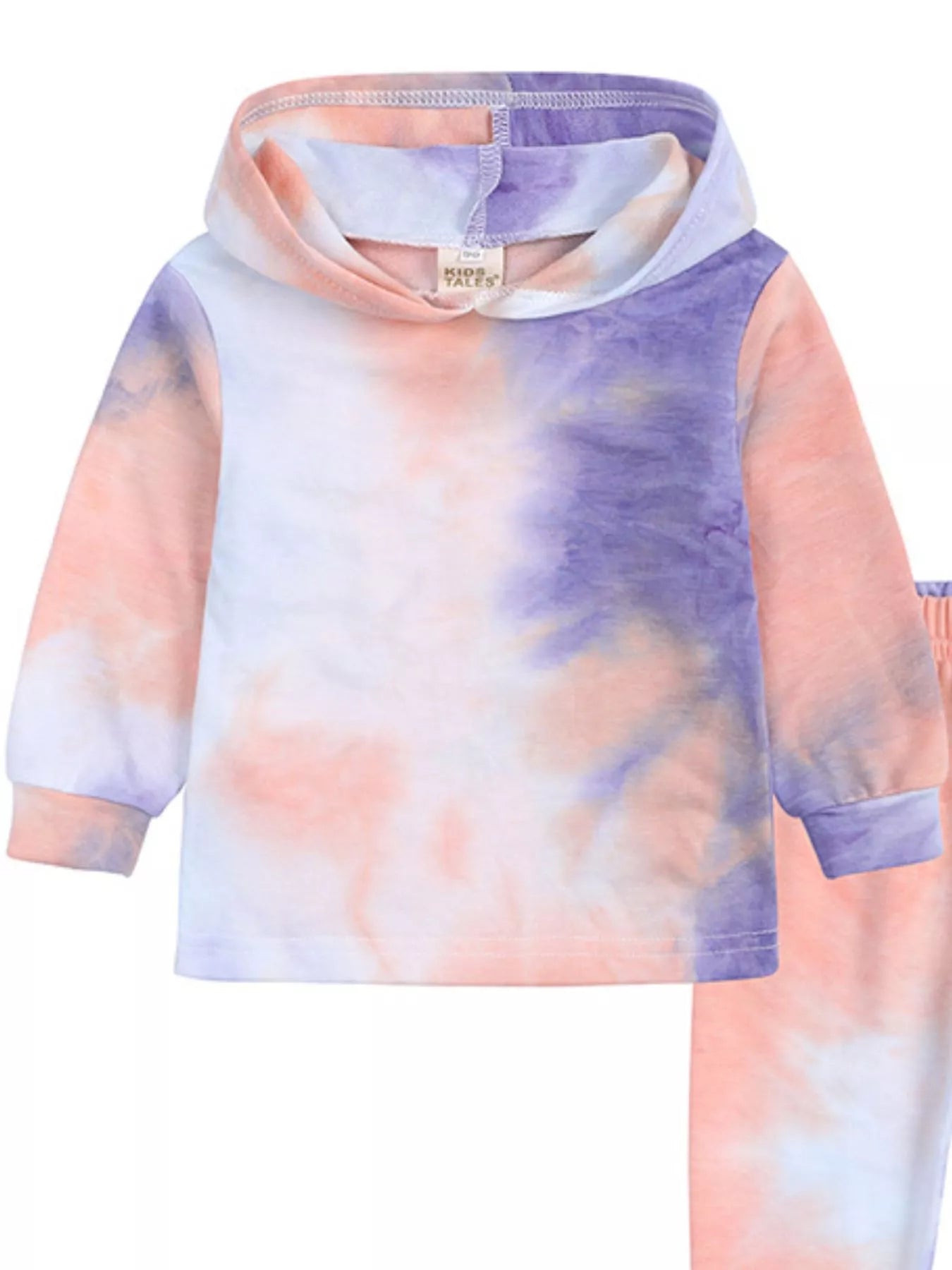 Children's Tie-Dye Hoodie and Pants Set 