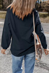 Thankful Thanksgiving Graphic Long Sleeve Sweatshirt 