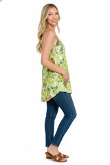 Zenana Tie Dye Front & Back Reversible Spaghetti Cami 
