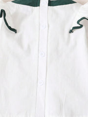 Children's Contrast Ruffled Top and Pants Set 