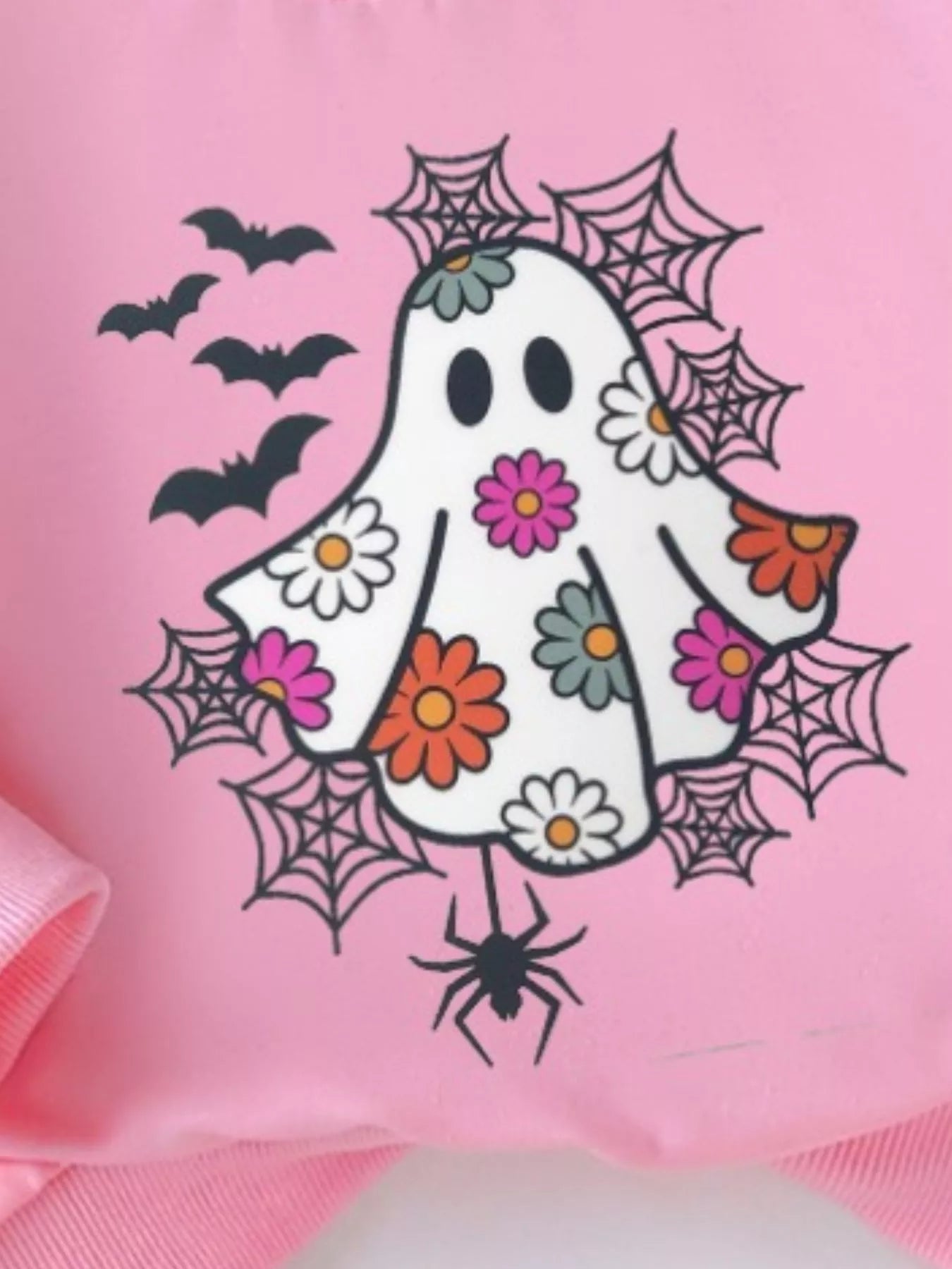 Children's Halloween Graphic Sweatshirt and Flare Pants Set 