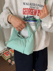 Casual Lightweight Solid Color Crossbody Bag 