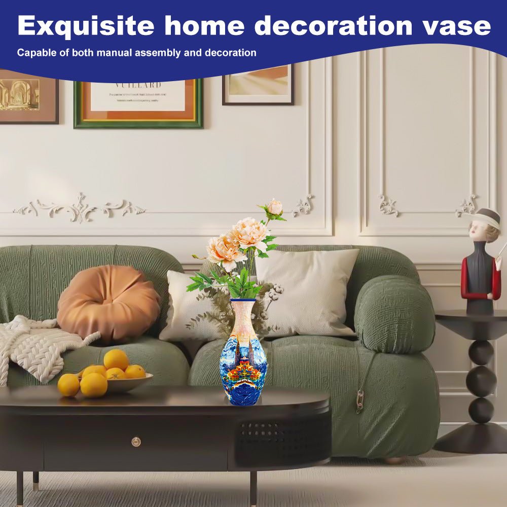 3D Mosaic Puzzle Vase | DIY Puzzle , Eco-Friendly 