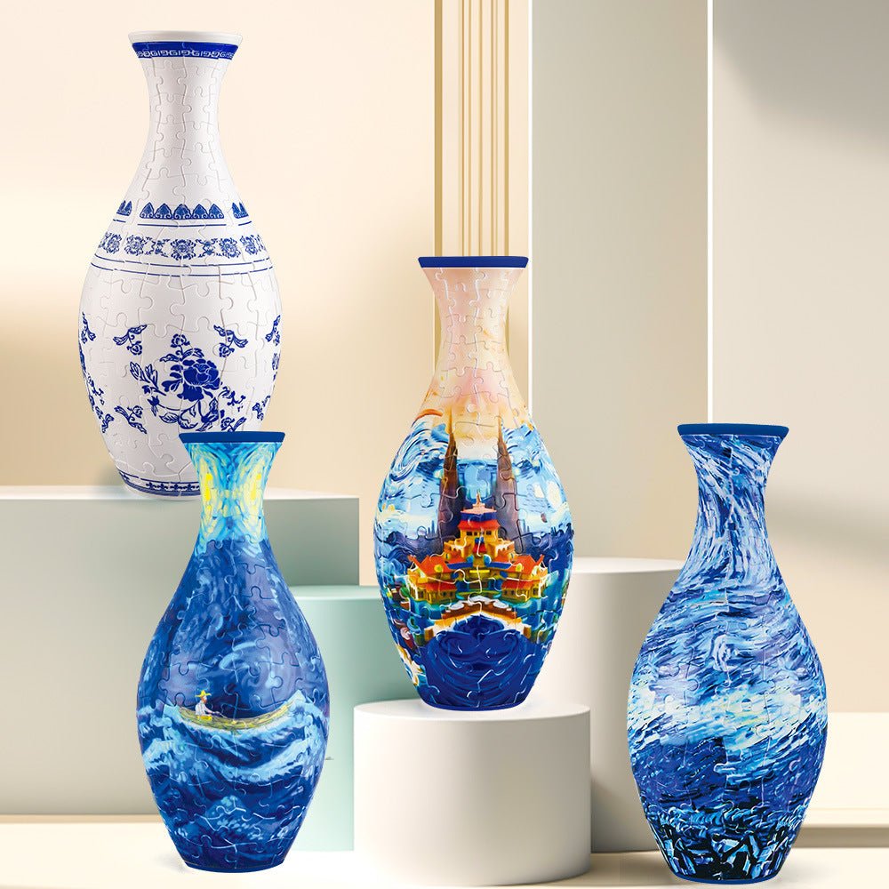 3D Mosaic Puzzle Vase | DIY Puzzle , Eco-Friendly 