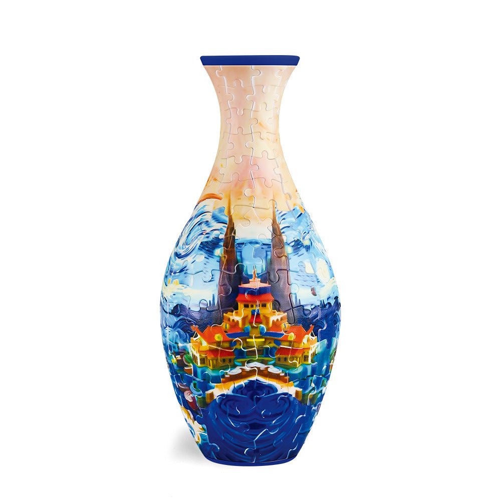 3D Mosaic Puzzle Vase | DIY Puzzle , Eco-Friendly 