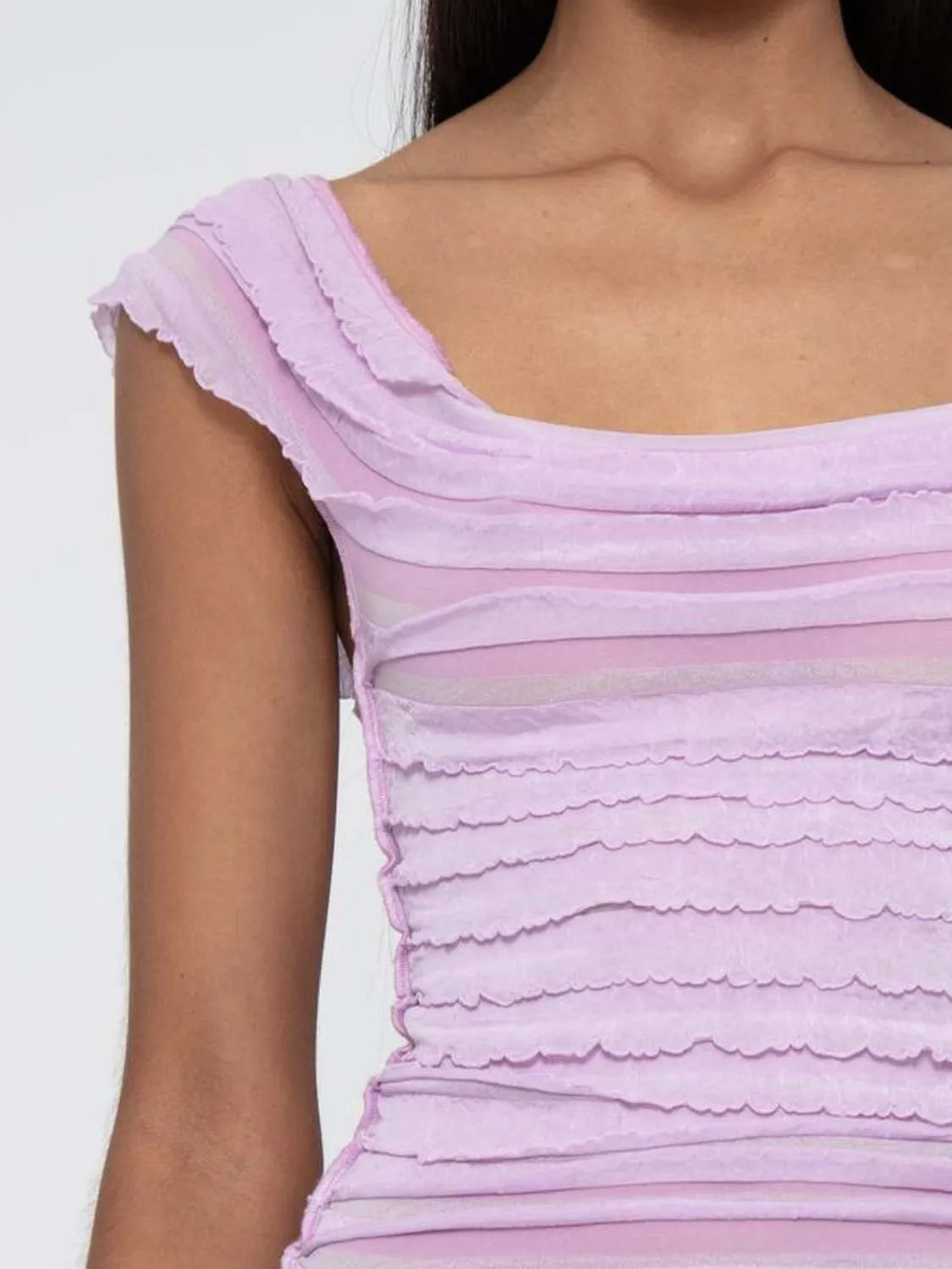 Ruched Solid Tank 