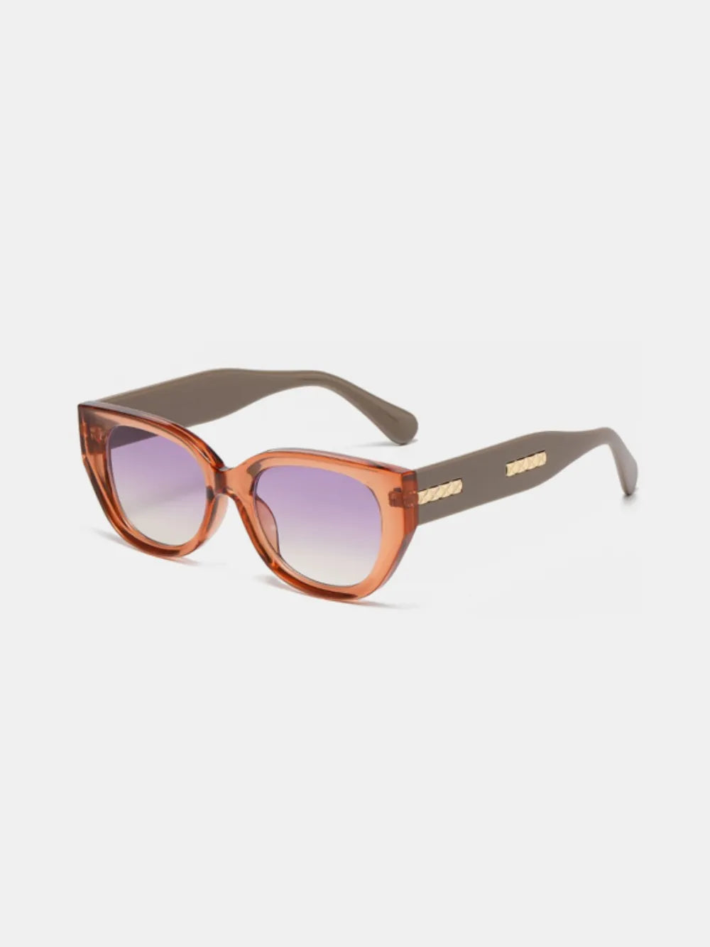 Cat Eye Polycarbonate Frame Sunglasses 