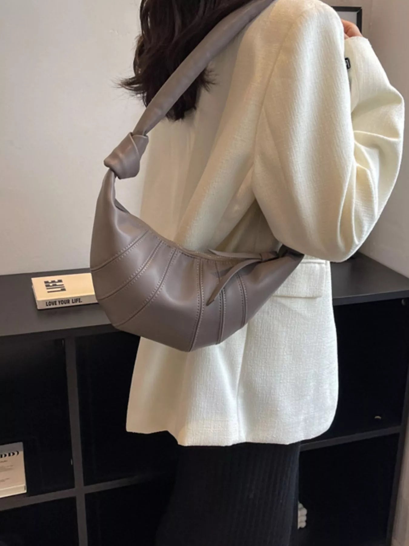 Stylish Crescent Hobo Crossbody Bag 