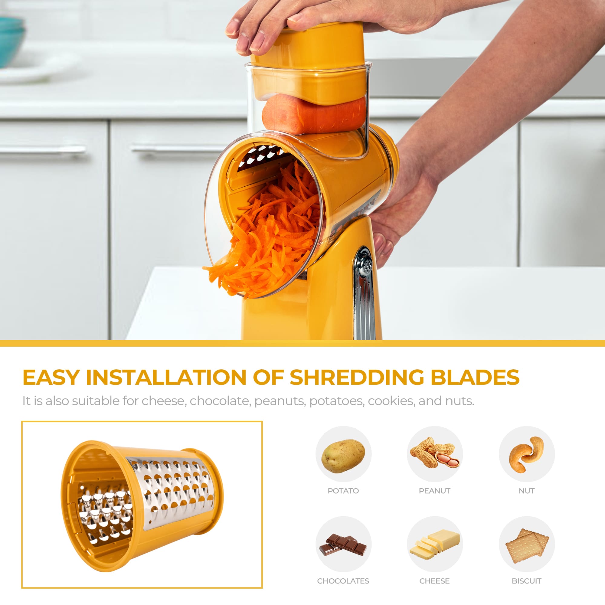 uexim Vegetable Slicer and Grater for Kitchen 