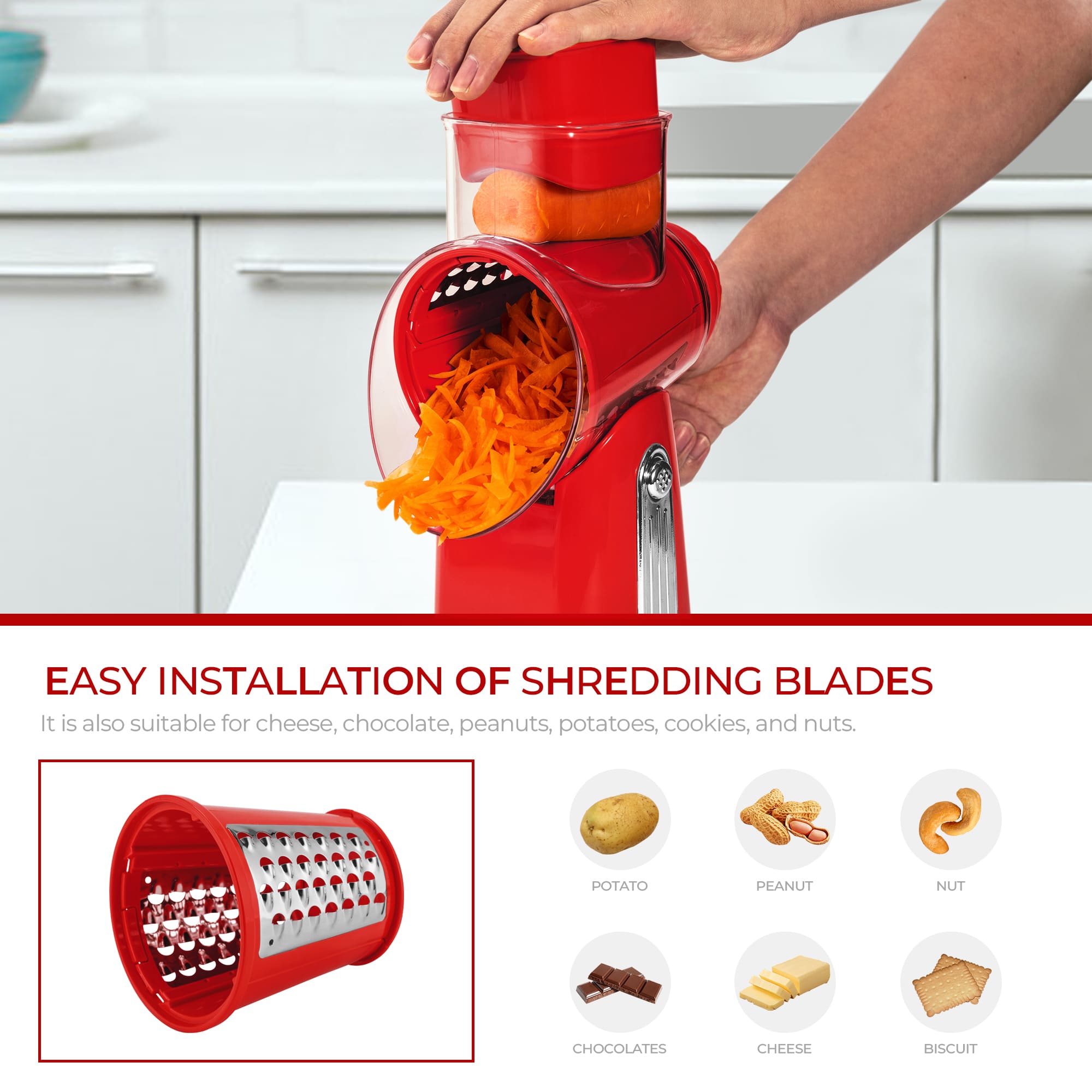 uexim Vegetable Slicer and Grater for Kitchen 