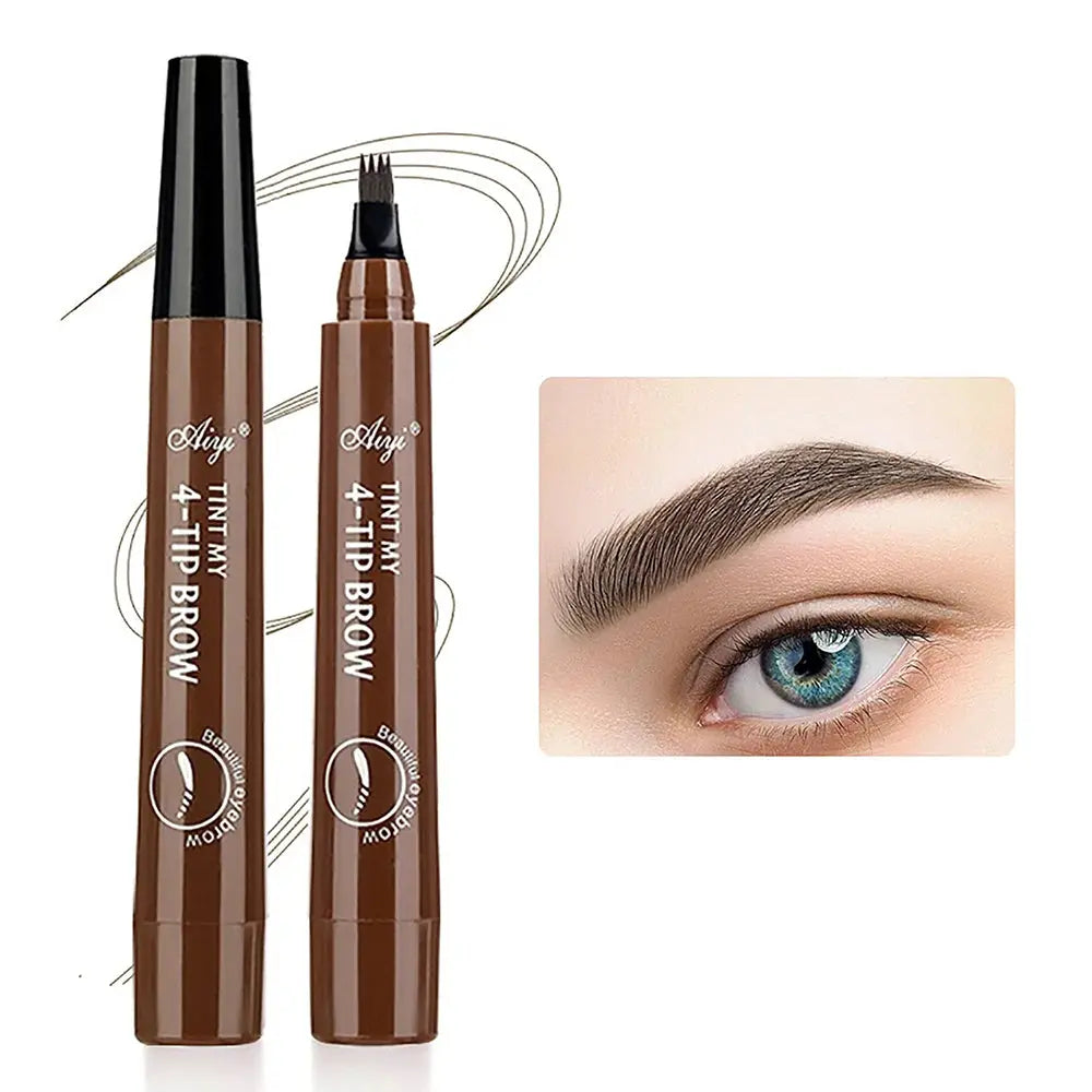 4 fork microblading eyebrow pencil waterproof eyebrow pencil natural long-lasting eyebrow makeup five colors dylinoshop