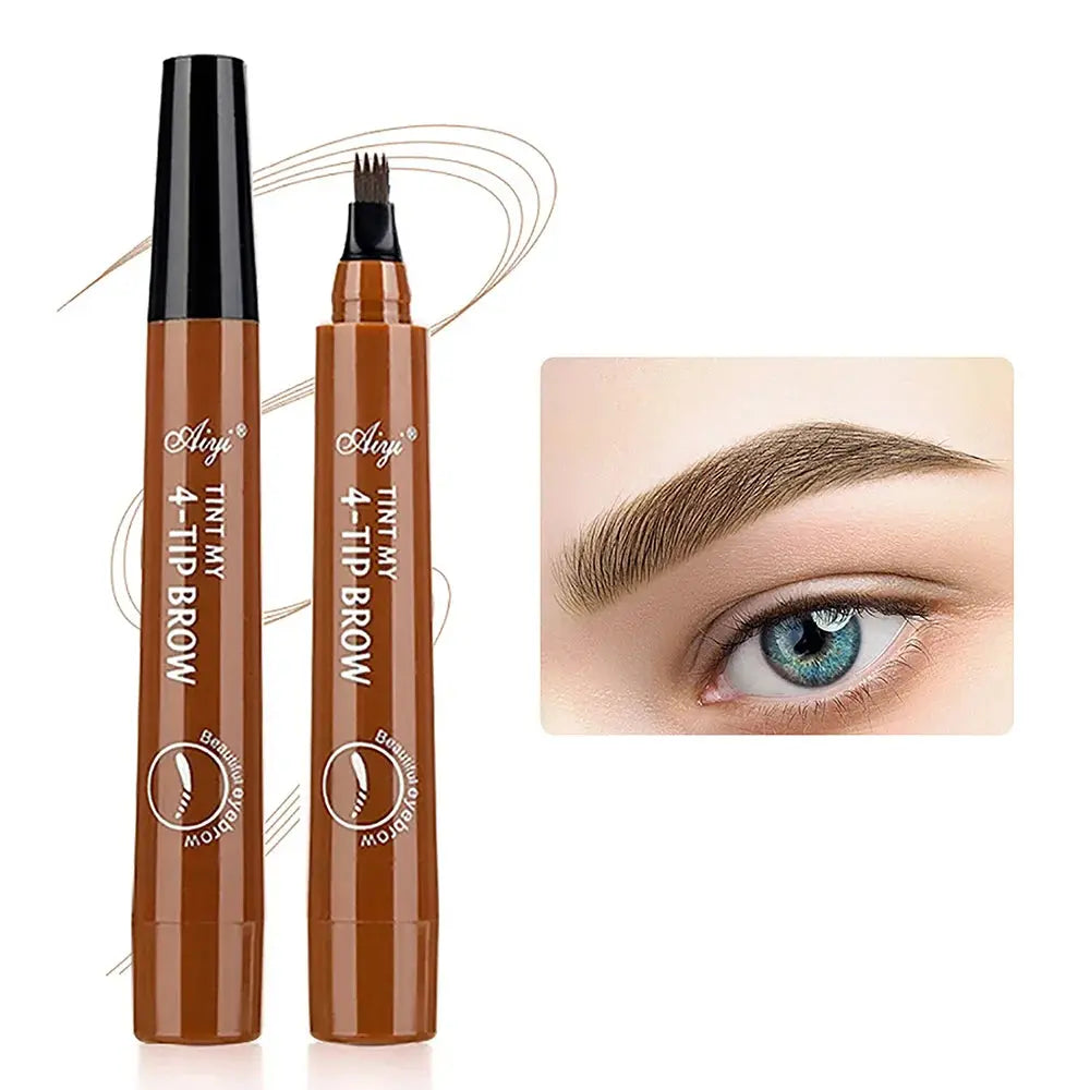 4 fork microblading eyebrow pencil waterproof eyebrow pencil natural long-lasting eyebrow makeup five colors dylinoshop