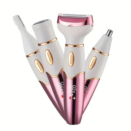 4-in-1 Rechargeable Electric Shaver for Women – Body Hair Removal dylinoshop