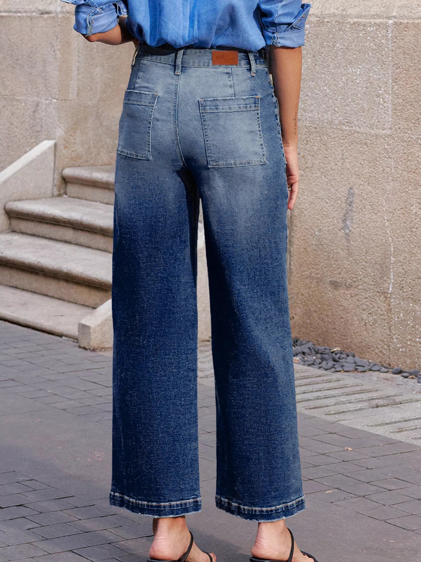 Patch Pocket Shift Jeans 