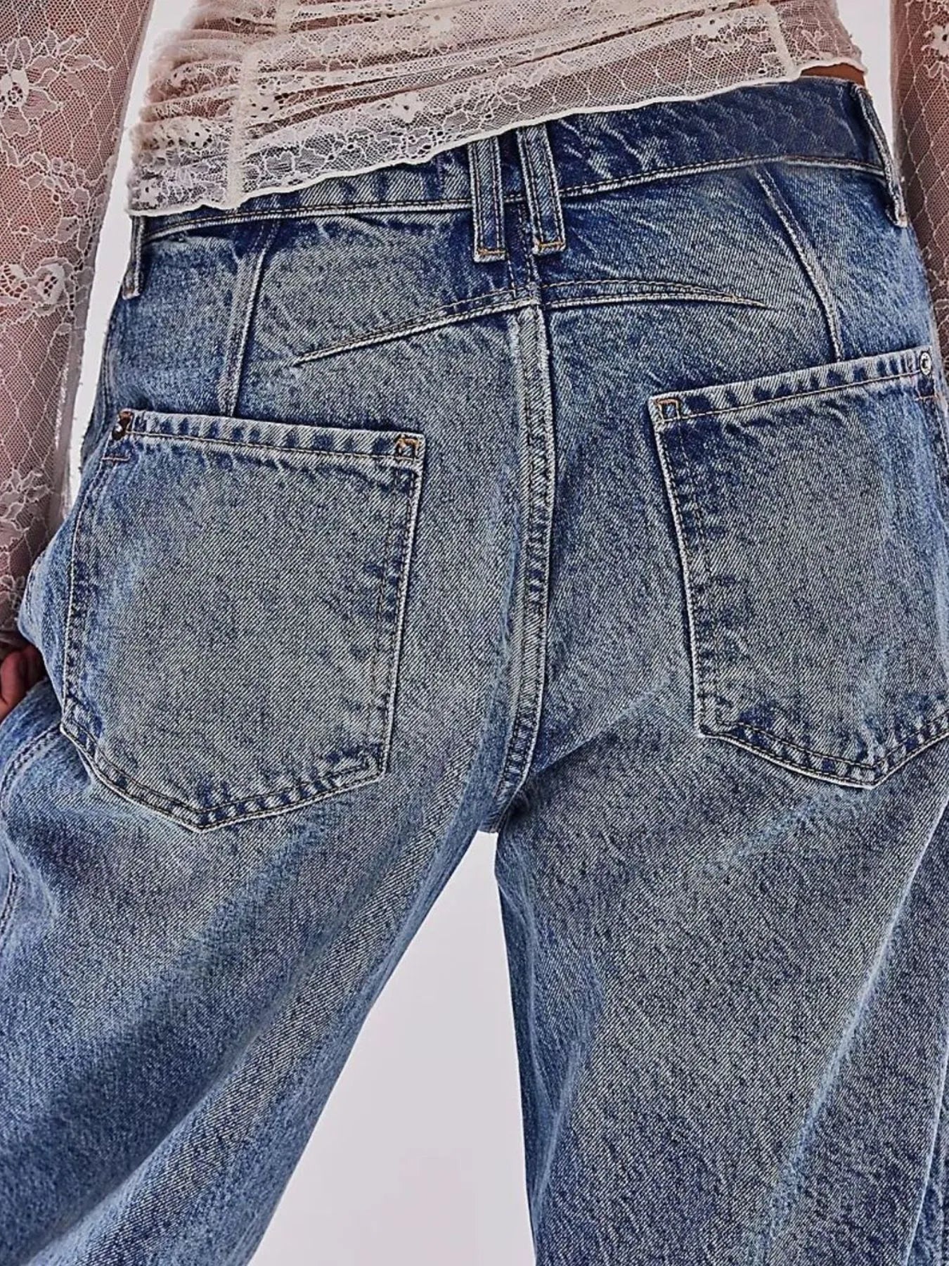 Wide Leg Relaxed Fit Jeans 