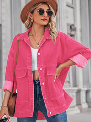 Button Up Long Sleeve Denim Jacket 