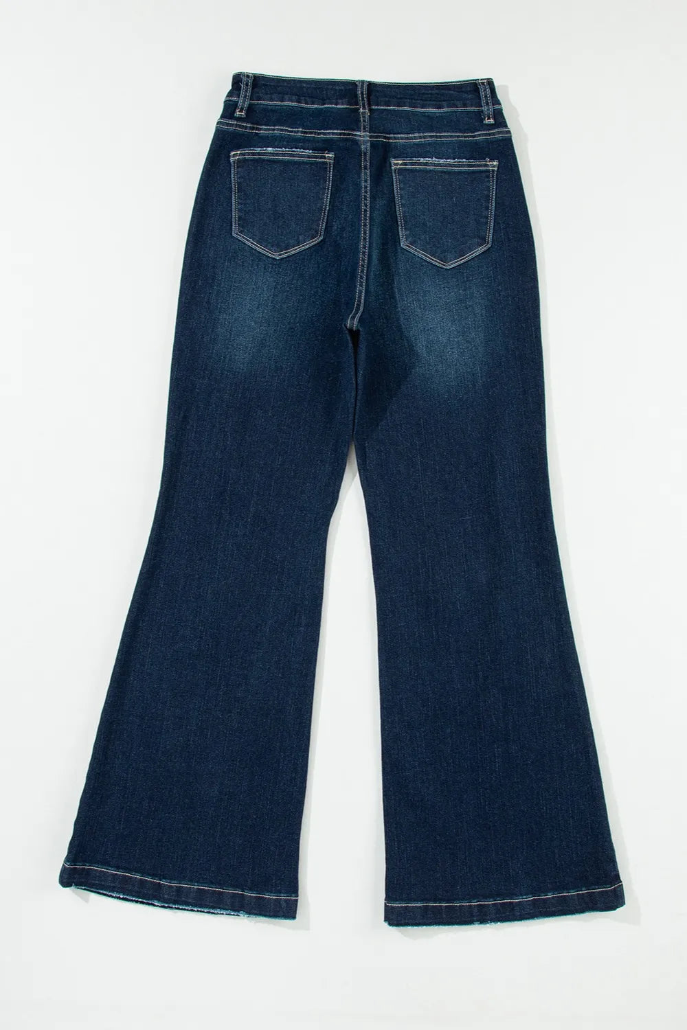 Distressed Wide Leg Jeans with Pockets 