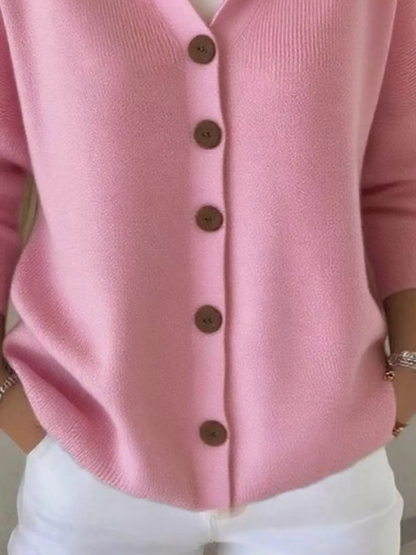 Full Size Hooded Button-Front Soft Knit Cardigan Plus Size 