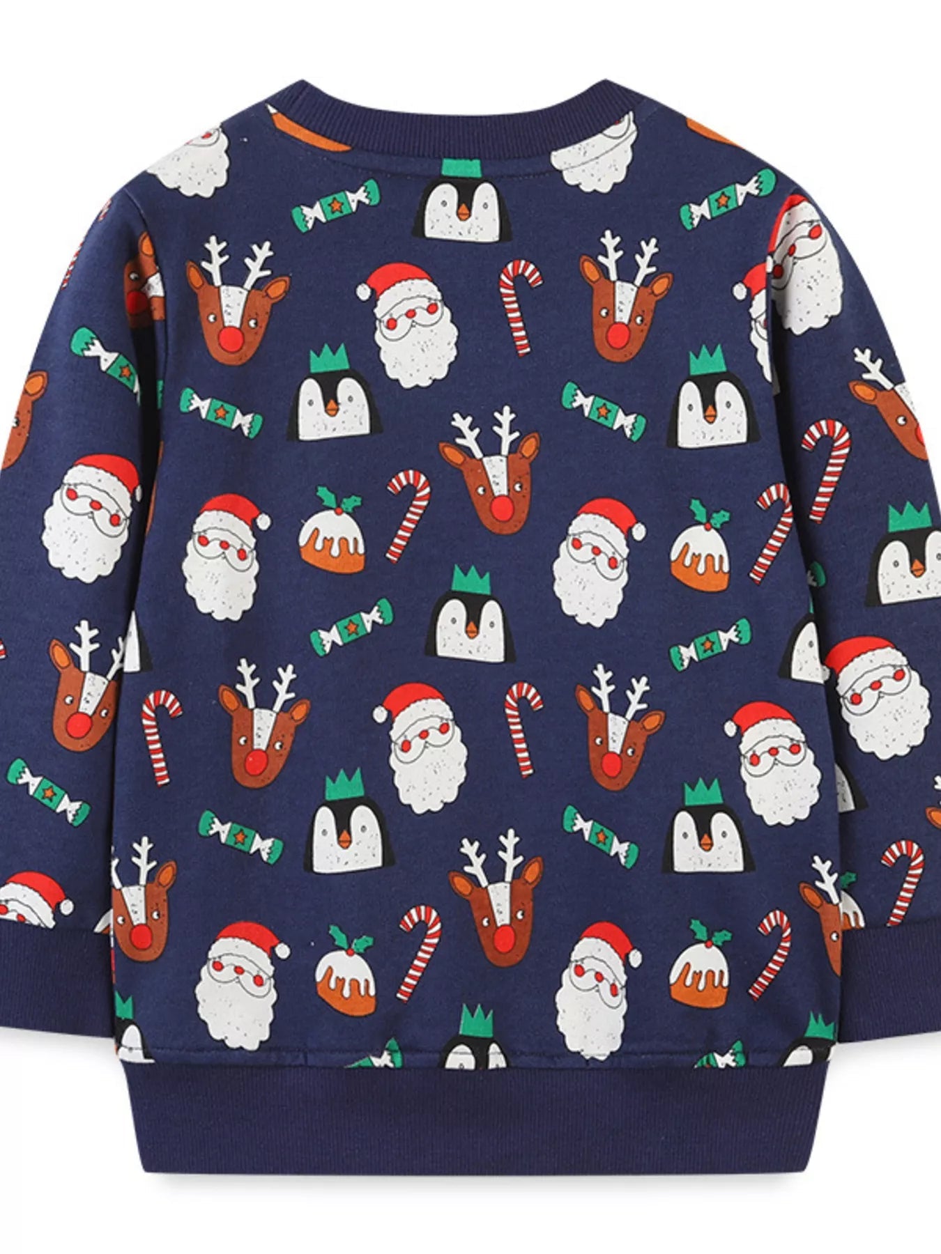 Children's Christmas Print Crew Neck Sweatshirt 