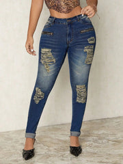 Distressed Skinny Jeans 