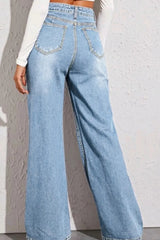 High Waist Wide Leg Jeans 