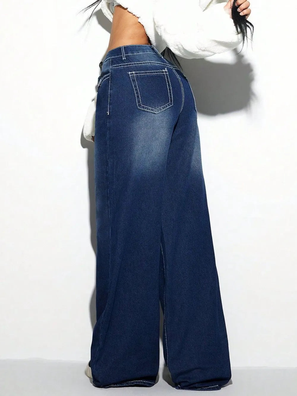 Cross Wide Leg Jeans 
