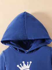 Children's Long Sleeve Bodysuit Hoodie and Pants Set 