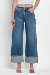 Straight Leg Jeans with Pockets 