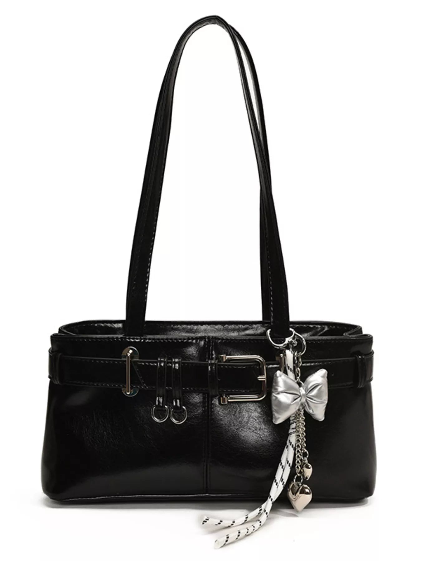 Buckle Decor Shoulder Bag 