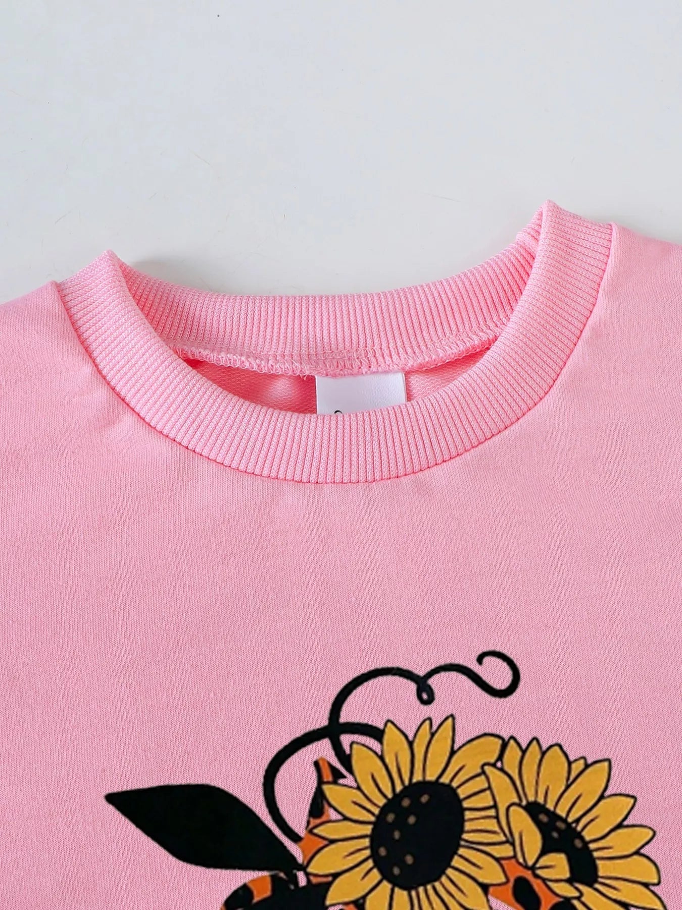 Children's Halloween Graphic Sweatshirt and Flare Pants Set 