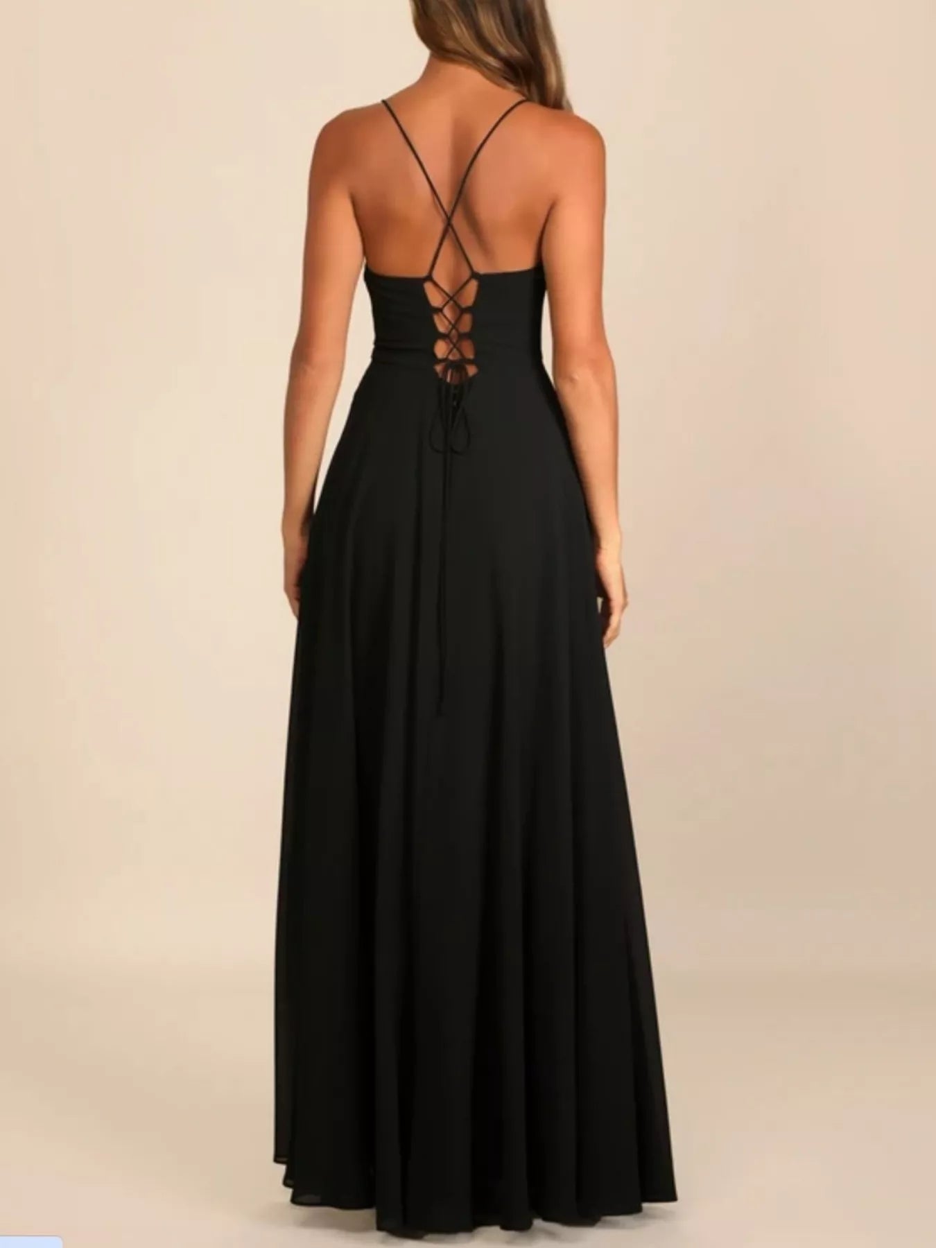 Slit Cowl Neck Maxi Dress 