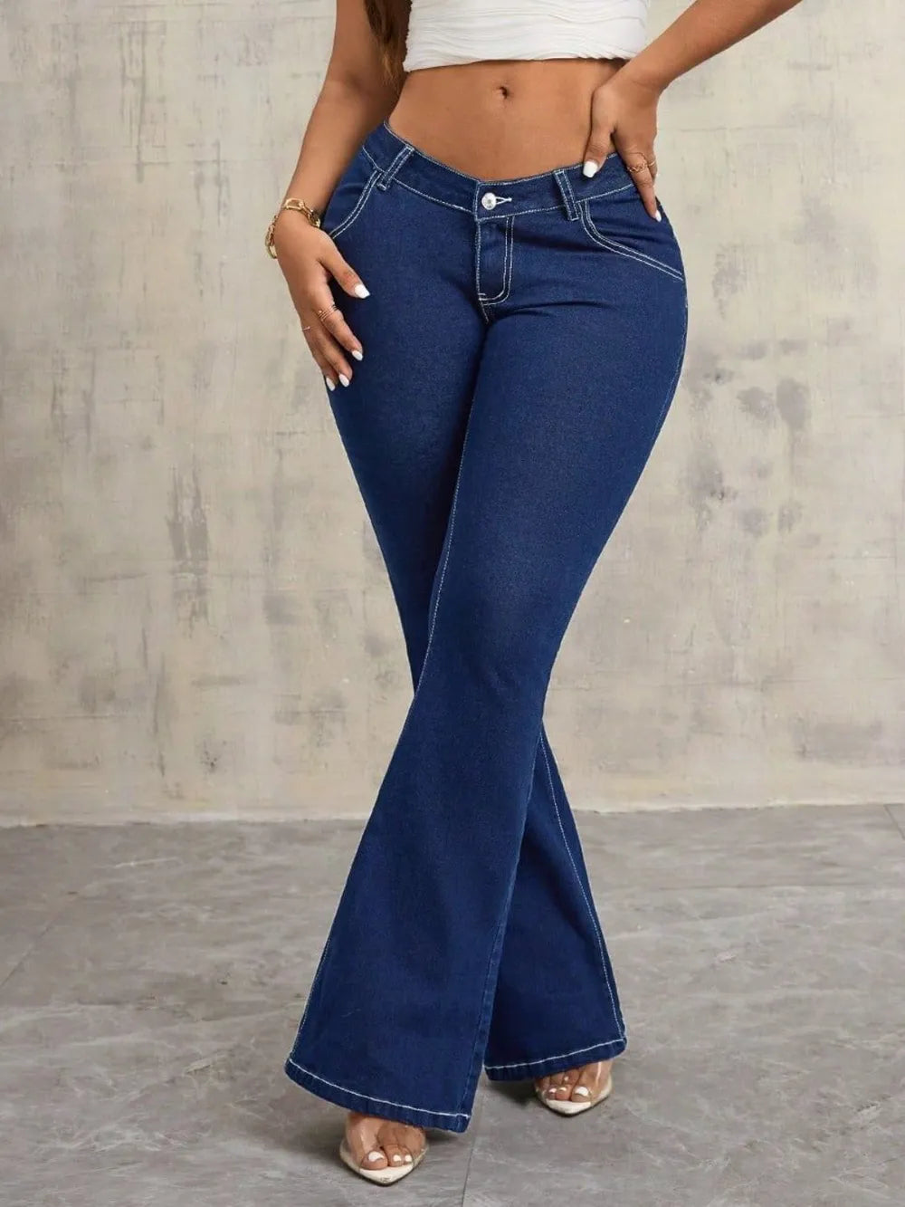Flare Jeans with Pockets 