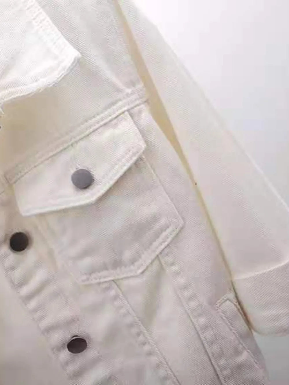 Full Size Cropped  Denim Jacket Plus Size 