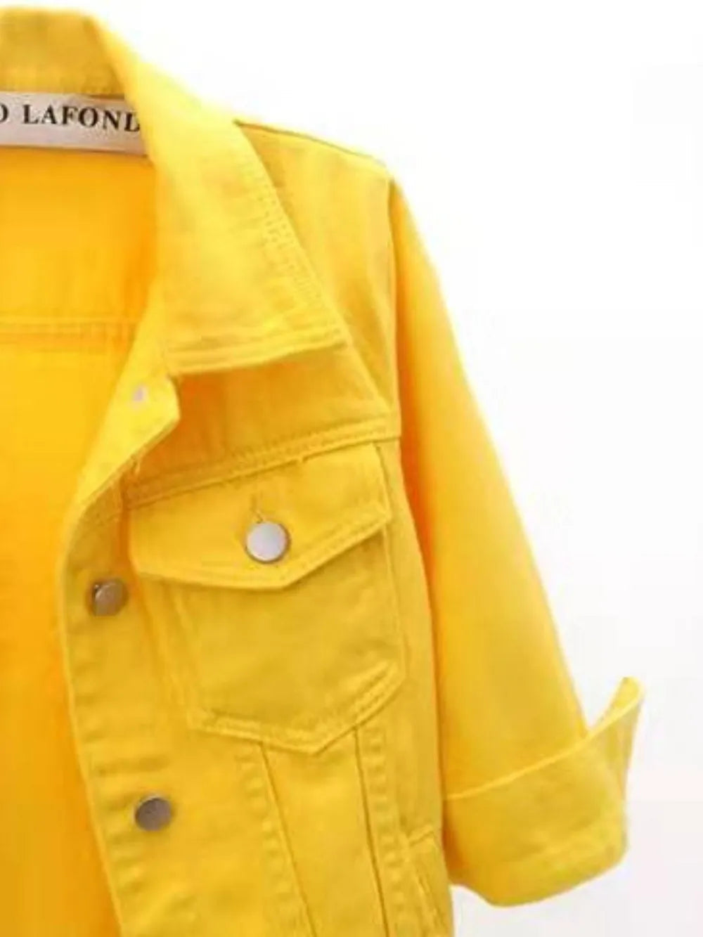 Full Size Cropped  Denim Jacket Plus Size 