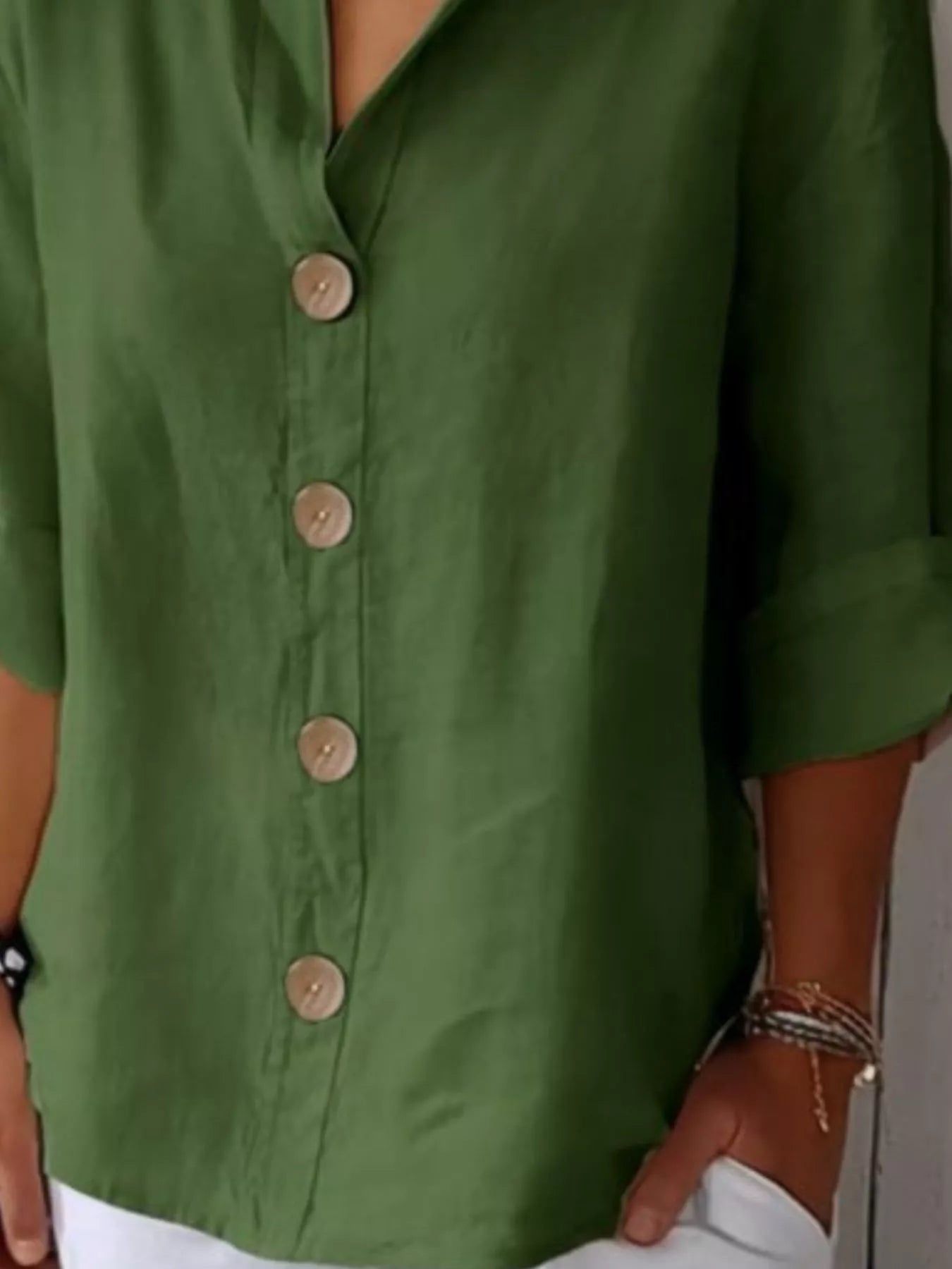 Casual Loose Button-Down Shirt 