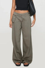 Wide Leg Jeans with Pockets 