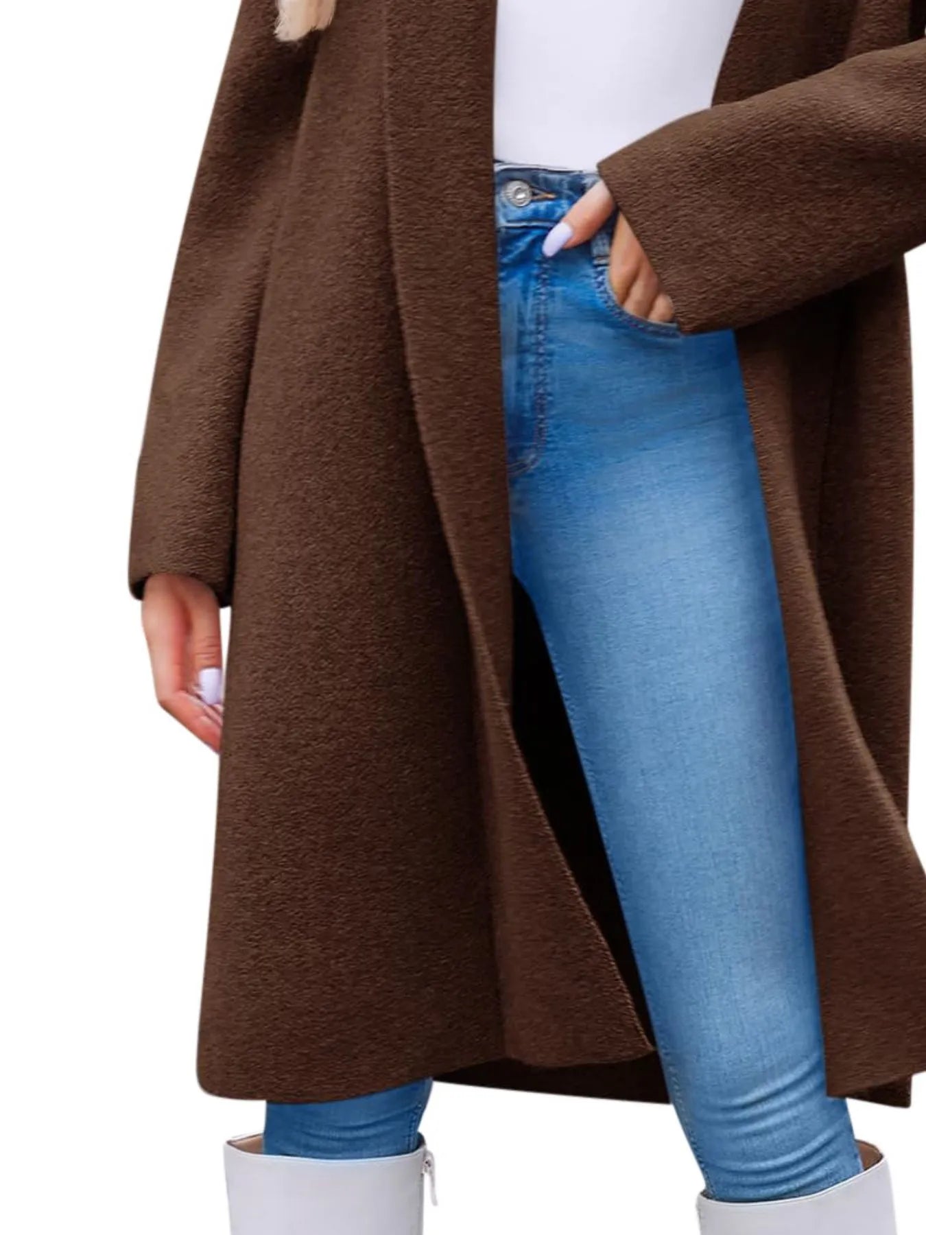Open Front Longline Coat 