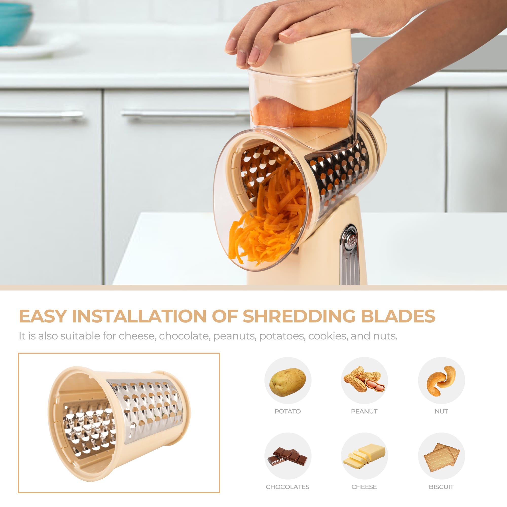 uexim Vegetable Slicer and Grater for Kitchen 