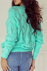 Elegant Texture V-Neck Knit Top 
