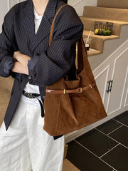 Buckle Adjustable Strap Shoulder Bag 